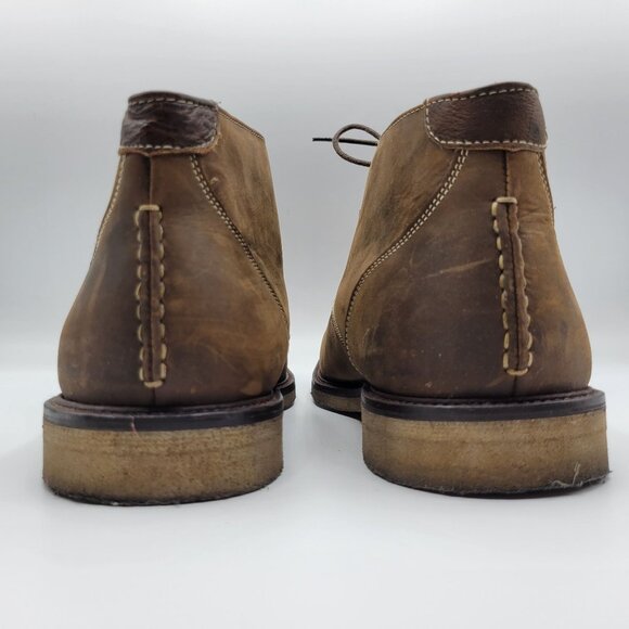 Johnston Muphy Copeland Chukka Leather Ankle Boots 11.5 M Brown - Picture 9 of 16